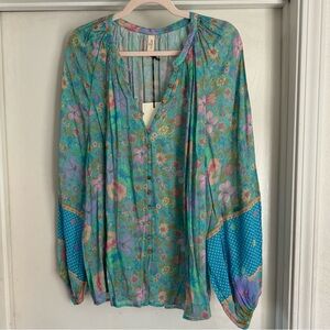 NWT Spell Hibiscus Lane Blouse